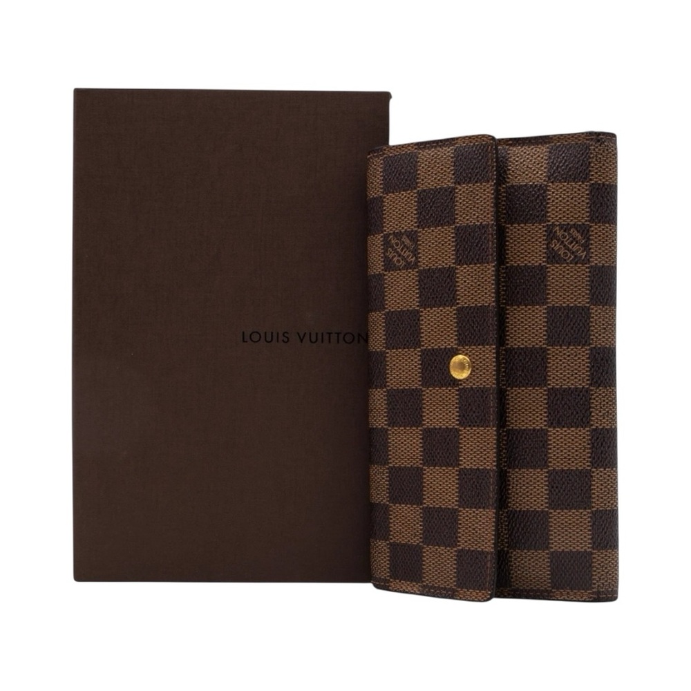 Louis Vuitton Damier International Trifold Long Wallet - Picture 1 of 15